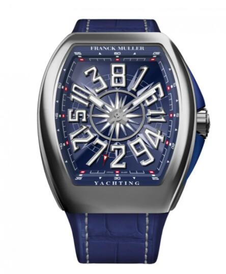 Franck Muller Vanguard Yachting Crazy Hours Replica Watch V 45 CH YACHT (BL) Blue Dial